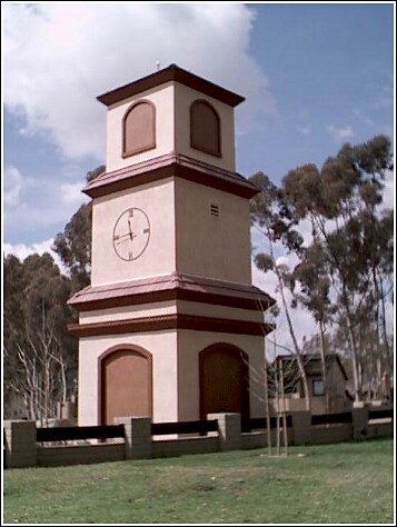 Sprint PCS clock tower in Fullerton, CA